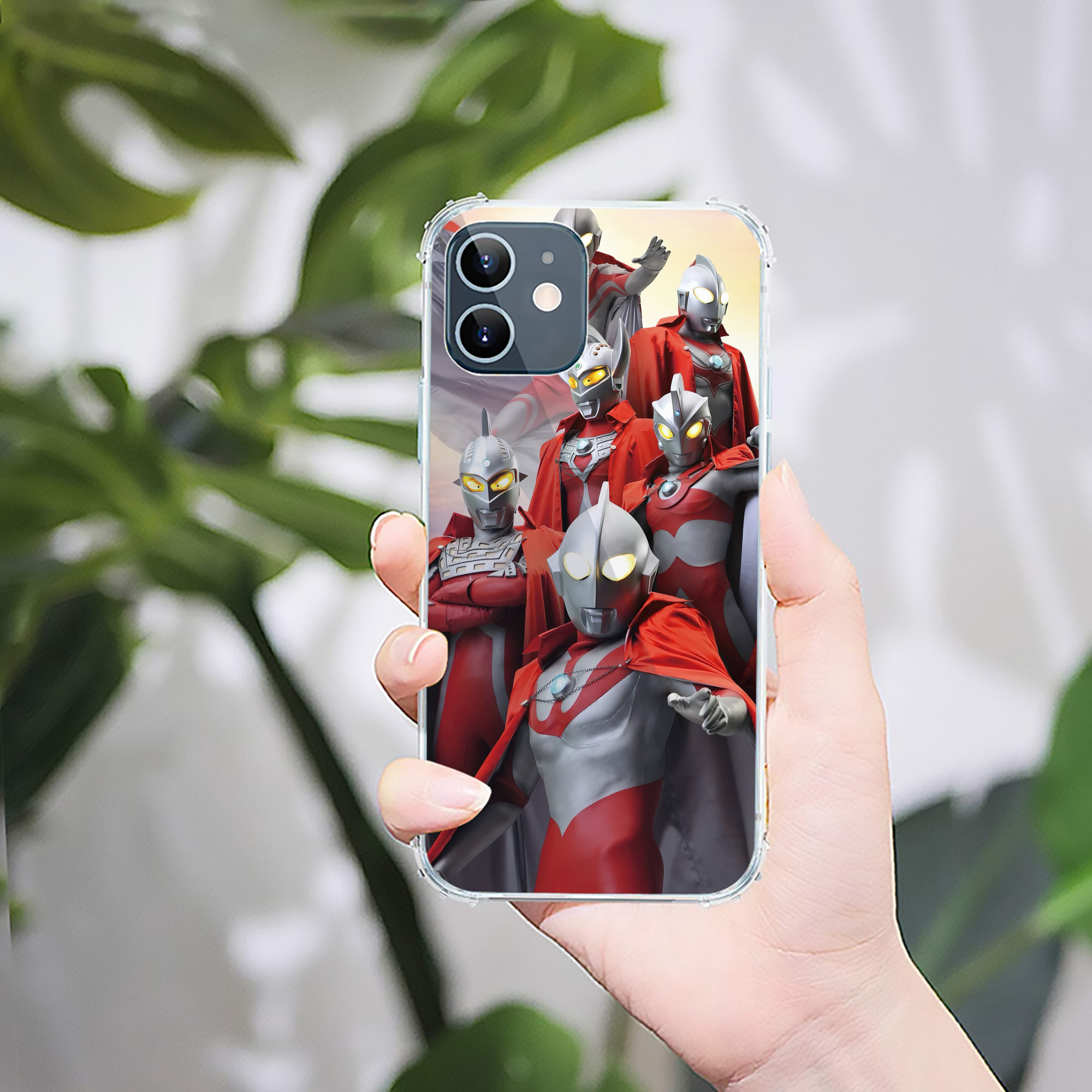 （画像用） ウルトラマン Ultraman 【iPhone 12シリーズ対応】透明スマホケース（クリアソフトケース）